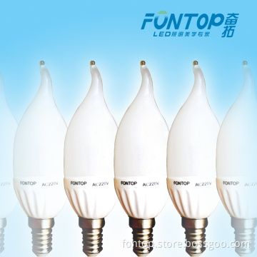 3W E14 Ceramic Flame LED Bulb for chandelier Light